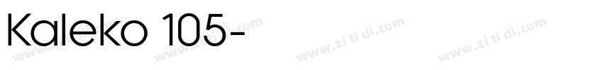 Kaleko 105字体转换